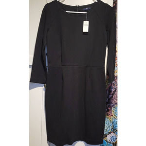 GAP black dress Size 2 NEW long sleeve elegant classic women